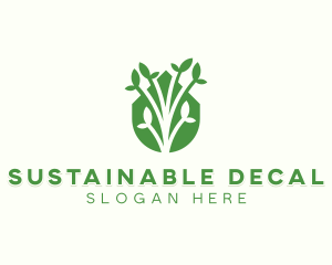 Sustainable Garden Planting logo design