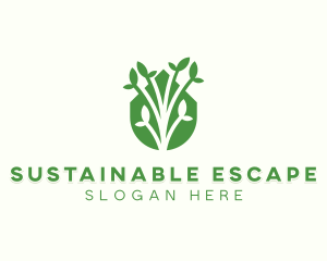 Sustainable Garden Planting logo design