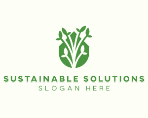 Sustainable Garden Planting logo design