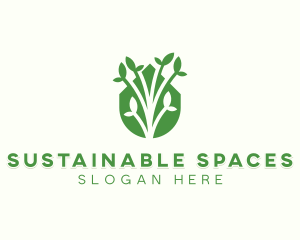 Sustainable Garden Planting logo design