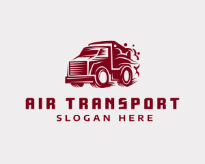 Freight Truck Smoke logo design