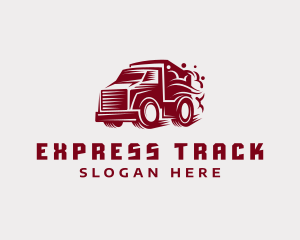 Freight Truck Smoke logo design