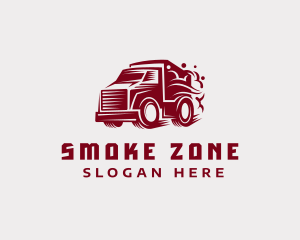 Freight Truck Smoke logo design