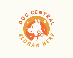 Dog Animal Grooming logo design