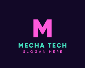 Generic Neon Tech logo design