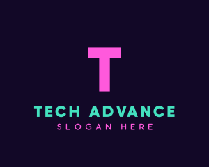 Generic Neon Tech logo design