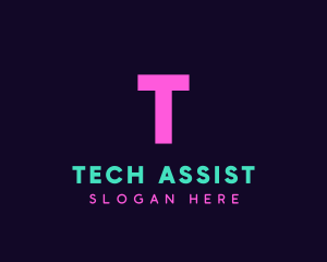 Generic Neon Tech logo design