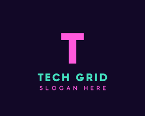 Generic Neon Tech logo design