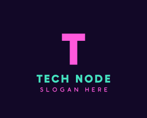 Generic Neon Tech logo design