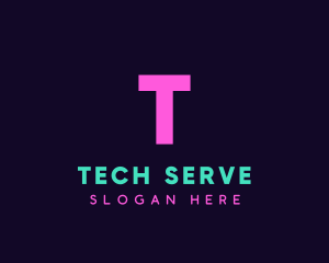 Generic Neon Tech logo design