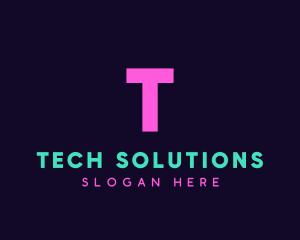 Generic Neon Tech logo design