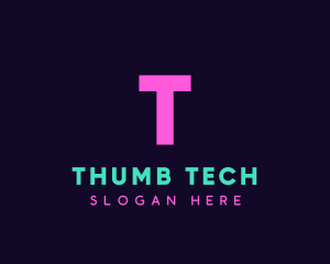 Generic Neon Tech logo design