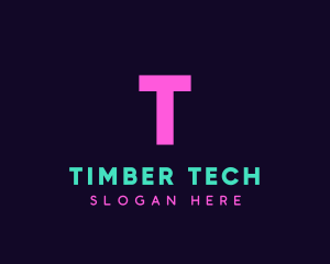 Generic Neon Tech logo design