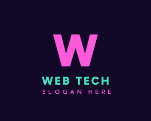 Generic Neon Tech logo design