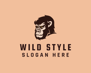 Wild Gorilla Head logo design