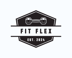 Gym Dumbbell Training logo design