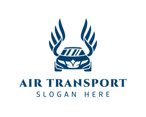 Blue Vehicle Wings logo design