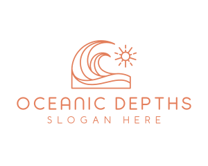 Swim Wave Ocean logo design