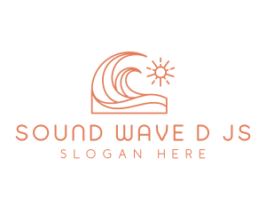 Swim Wave Ocean logo design