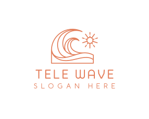 Swim Wave Ocean logo design