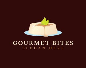 Panna Cotta Dessert Pudding logo design