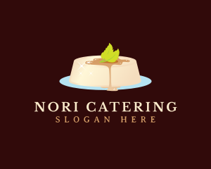 Panna Cotta Dessert Pudding logo design