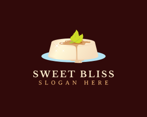 Panna Cotta Dessert Pudding logo design