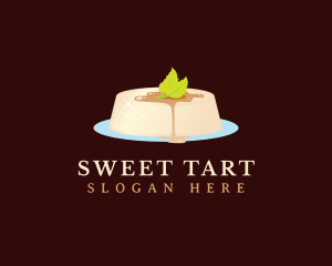 Panna Cotta Dessert Pudding logo design