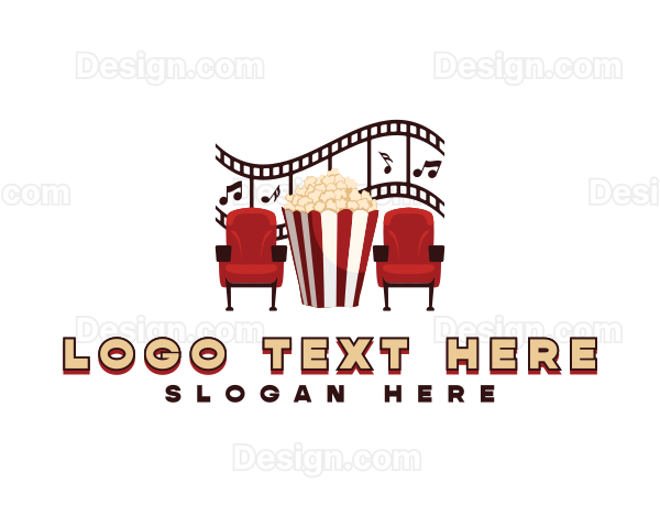 Cinema Chair Popcorn Logo