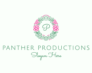 Eco Flower Garland logo design