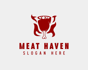 Meat Ham Grill logo design