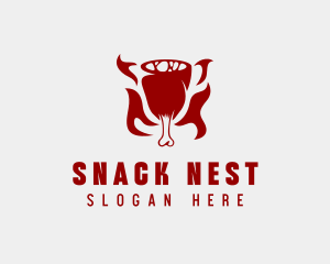 Meat Ham Grill logo design