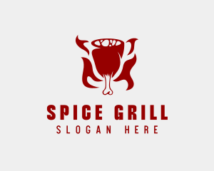 Meat Ham Grill logo design