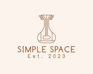 Simple Minimalist Ukulele logo design
