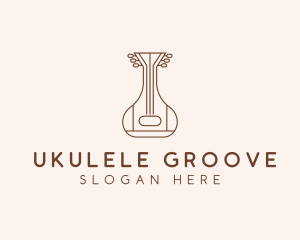 Music Instrument Ukulele logo design