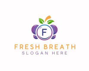 Grapes Berry Fruit logo design