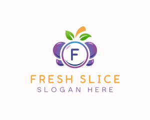 Grapes Berry Fruit logo design