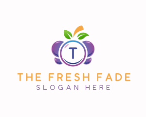 Grapes Berry Fruit logo design