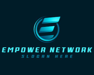 Tech Startup Letter E logo