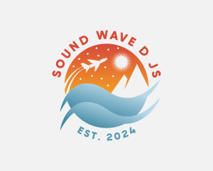 Plane Wave Travel logo design