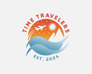 Plane Wave Travel logo design