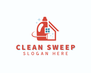 Detergent Sanitation Cleaning logo design