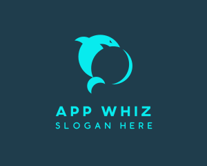 Shark Chat App logo design