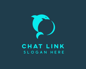 Shark Chat App logo design