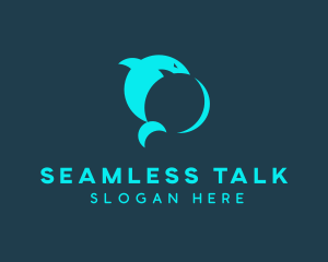 Shark Chat App logo design