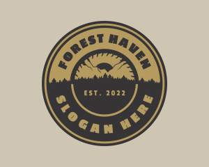 Forest Mountain Sawmill logo design