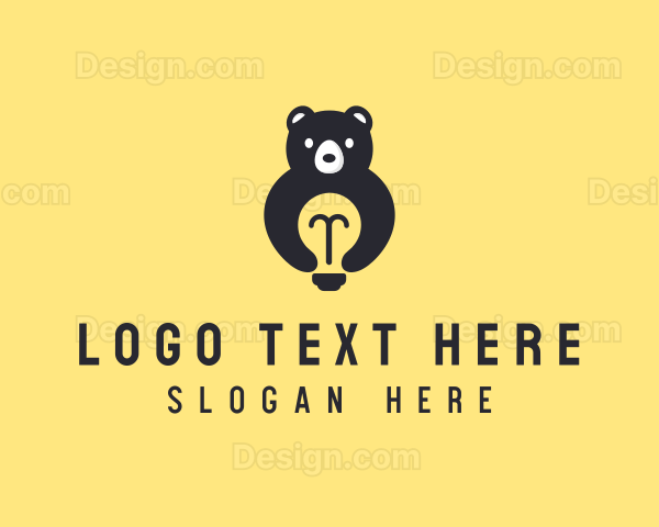 Light Bulb Bear Logo