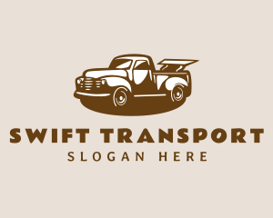 Transportation Truck Vehicle logo design