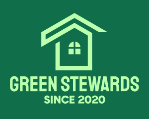 Green Real Estate Home logo design