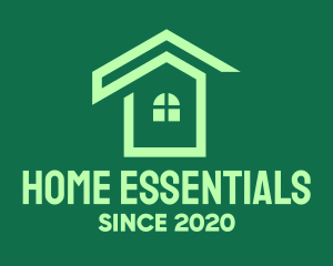 Green Real Estate Home logo design